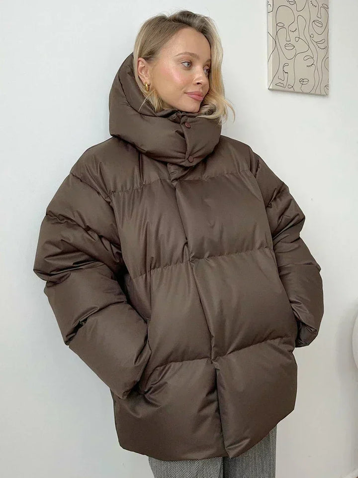 Doudoune Oversize Capuche Femme - Confort Chaude & Tendance