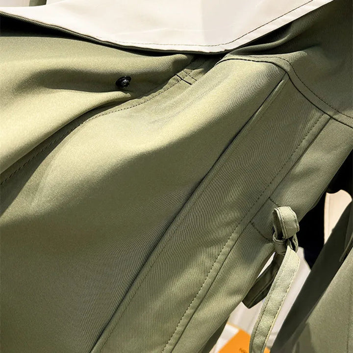 Veste Oversize Bicolore Col Large - Élégante Décontractée Style Urbain