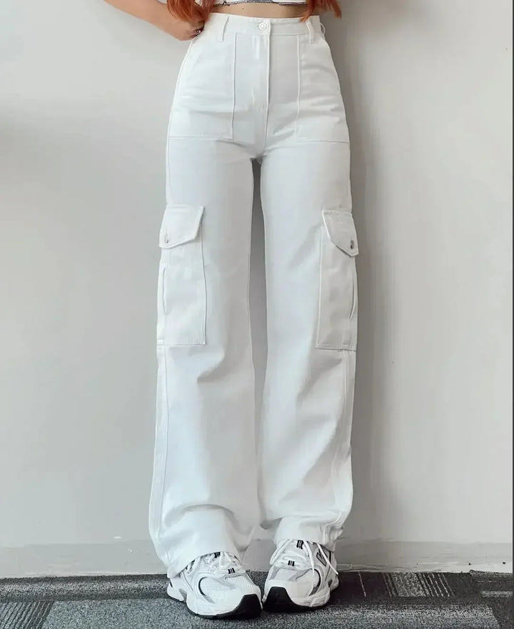 Pantalon Cargo Taille Haute – L’Alliance Parfaite du Style et du Confort