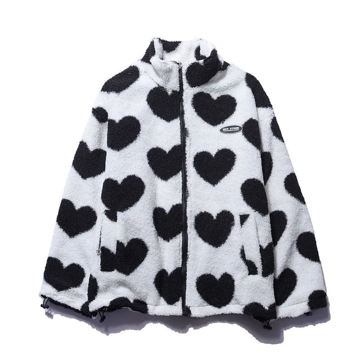 Veste Réversible Fausse Fourrure Douce Tendance - Style Girly
