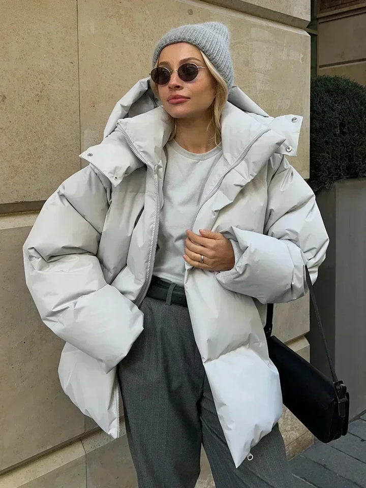 Doudoune Oversize Capuche Femme - Confort Chaude & Tendance
