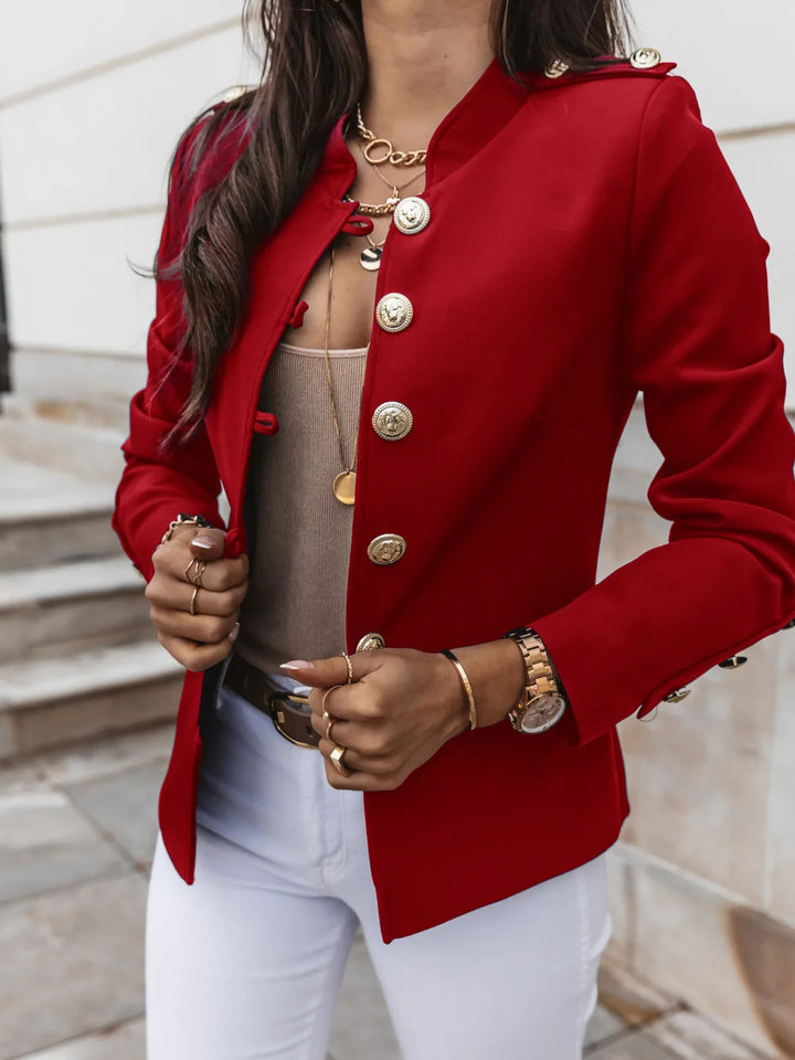 Blazer Militaire Chic – L’Alliance Parfaite du Raffinement et du Style