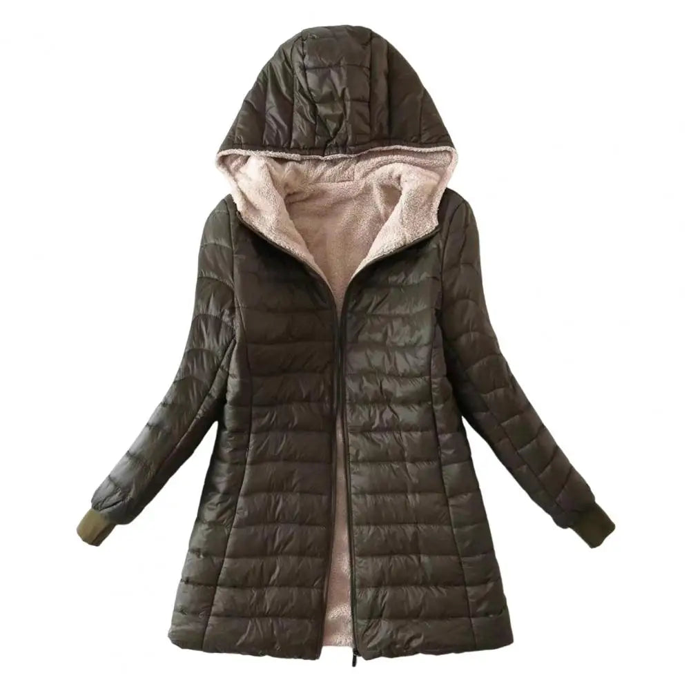 Doudoune Longue Capuche Doublée | Chaleur Hiver Femme