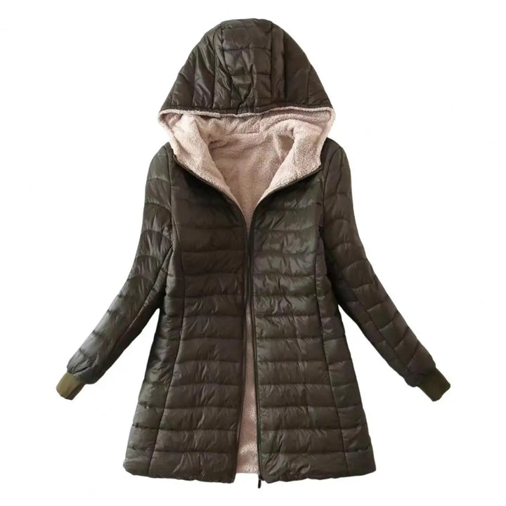 Doudoune Longue Capuche Doublée | Chaleur Hiver Femme