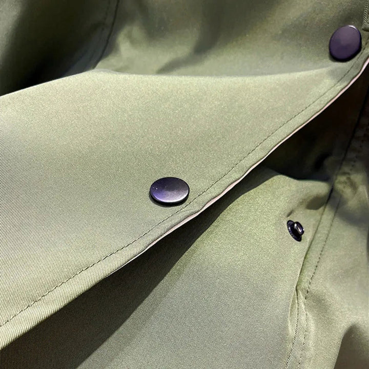 Veste Oversize Bicolore Col Large - Élégante Décontractée Style Urbain