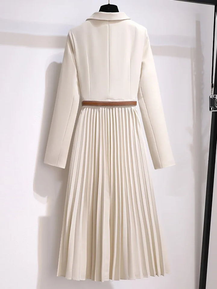 Robe Blazer Plissée | Élégante | Chic et Structurée