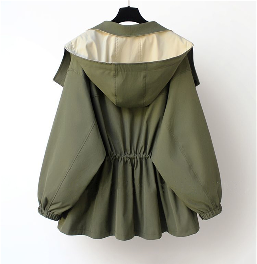 Veste Oversize Bicolore Col Large - Élégante Décontractée Style Urbain
