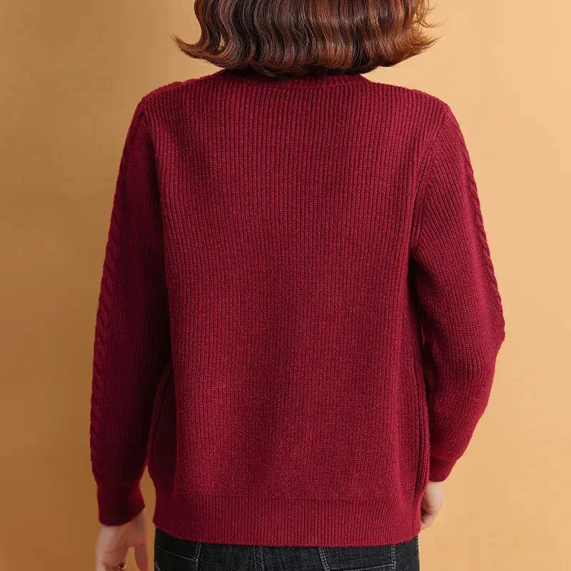 Cardigan Tricoté Torsades Femme - Chaleur Raffinée Naturelle