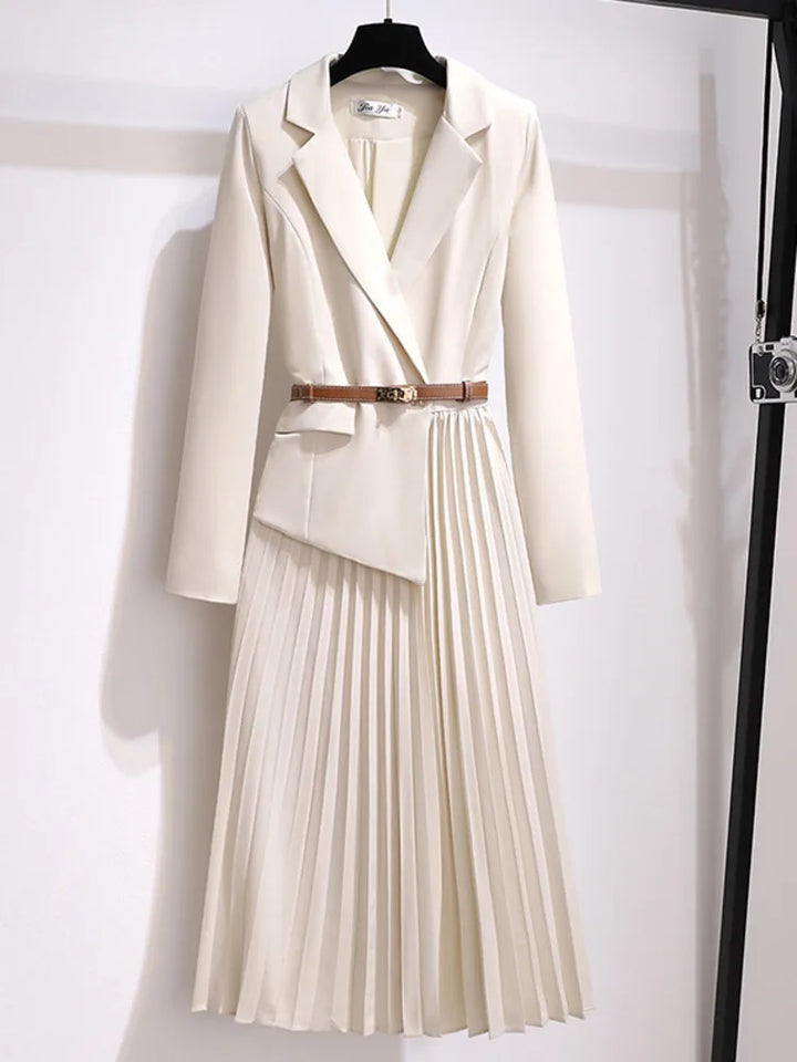 Robe Blazer Plissée | Élégante | Chic et Structurée