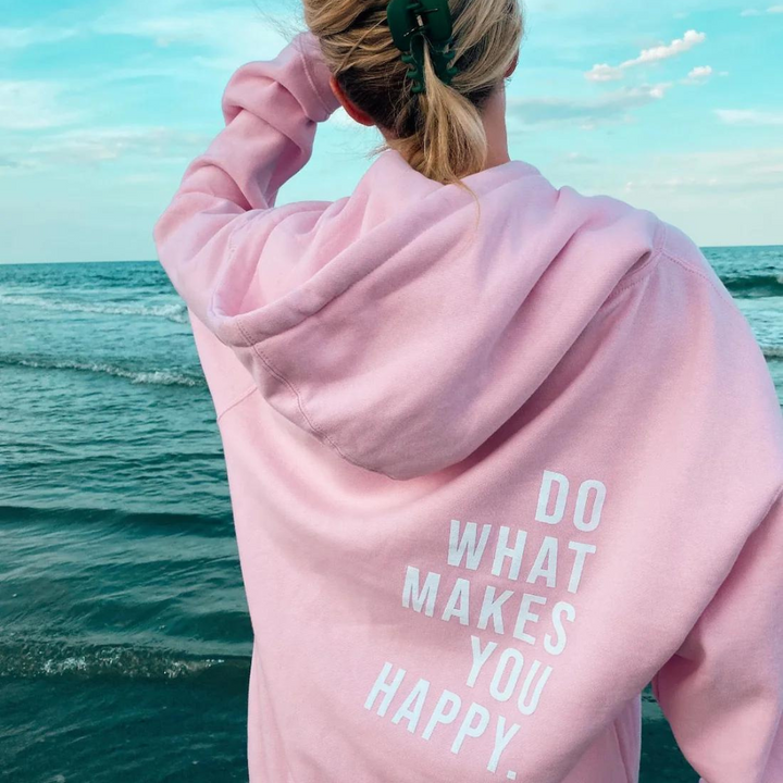 Sweat Oversize Capuche Message Positif Femme - Confort & Style