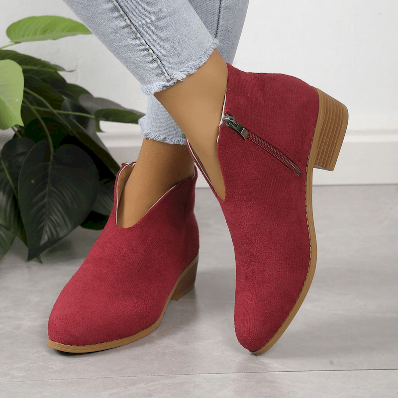 Sasha | Bottines Léopard et Unies Femme | Bout Pointu - Looksy