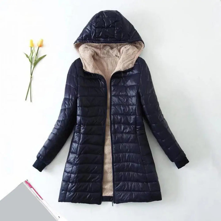 Doudoune Longue Capuche Doublée | Chaleur Hiver Femme