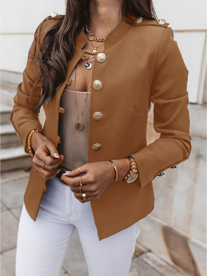 Blazer Militaire Chic – L’Alliance Parfaite du Raffinement et du Style