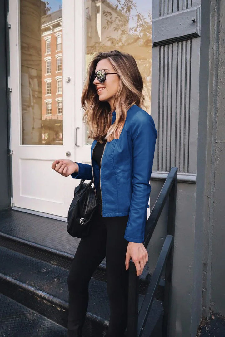Veste en Cuir Authentique Élégante et Durable