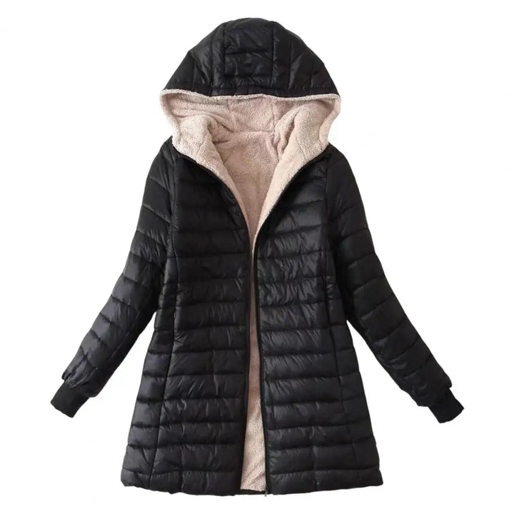 Doudoune Longue Capuche Doublée | Chaleur Hiver Femme