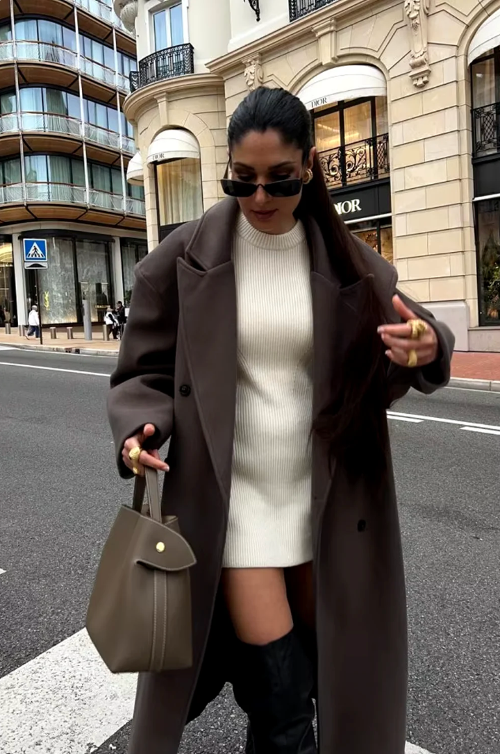 Manteau Long Oversize | Élégance Fluide & Confort Chaleureux