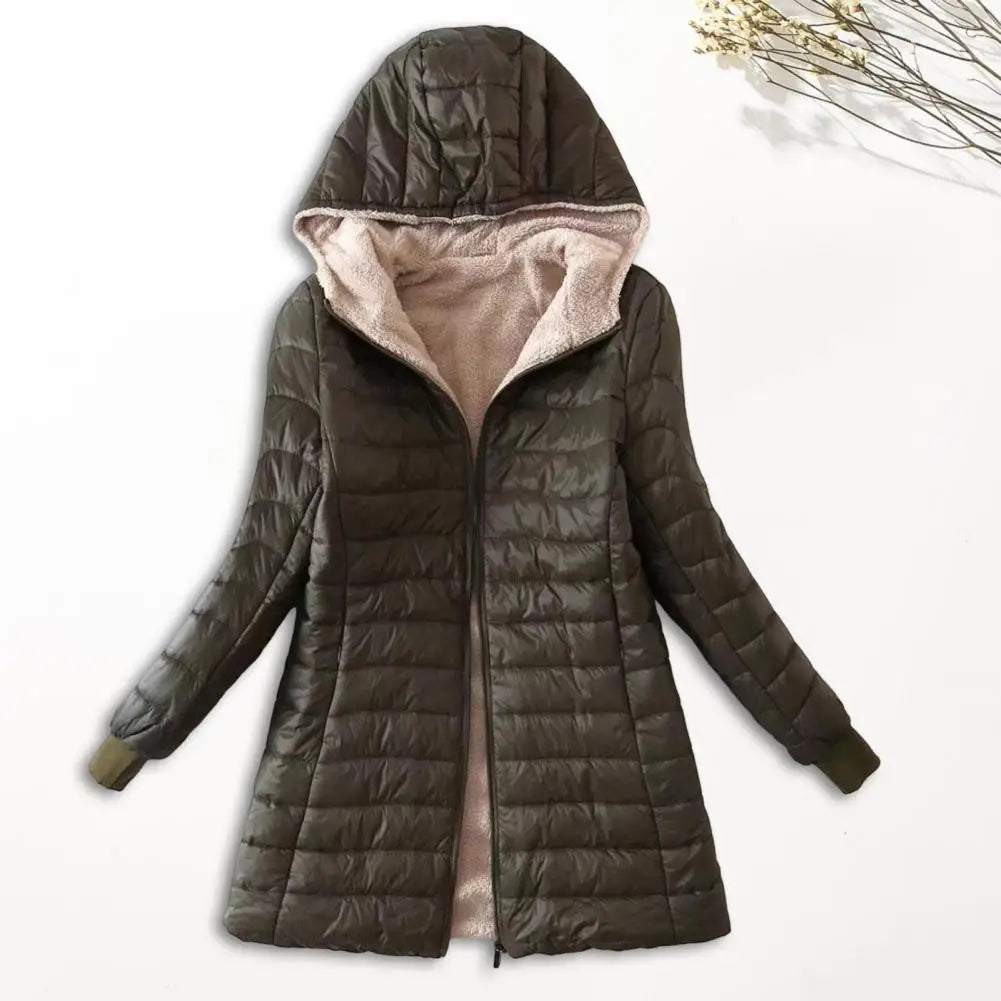 Doudoune Longue Capuche Doublée | Chaleur Hiver Femme