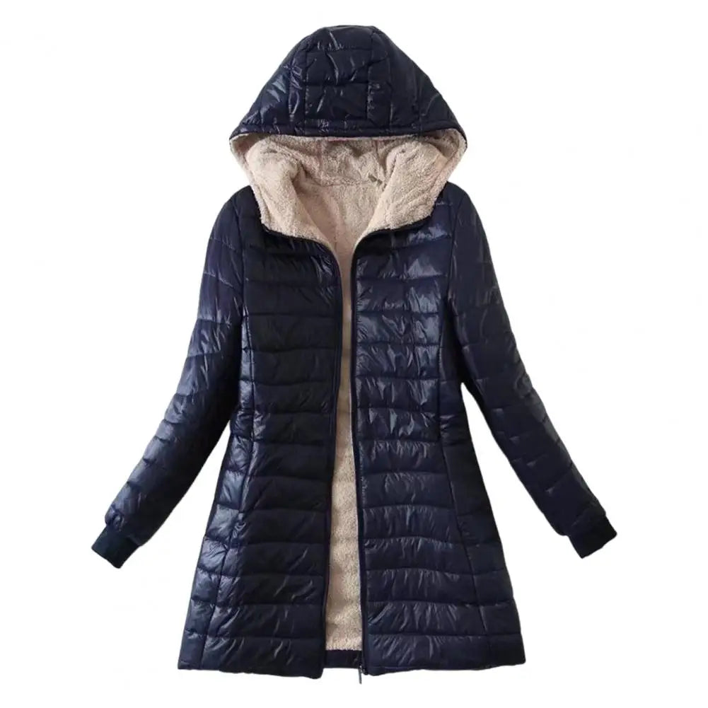 Doudoune Longue Capuche Doublée | Chaleur Hiver Femme