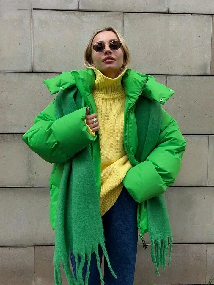 Doudoune Oversize Capuche Femme - Confort Chaude & Tendance