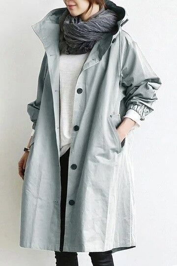 Manteau Long Oversize Mi-Saison - Élégant Décontracté Ample Confort