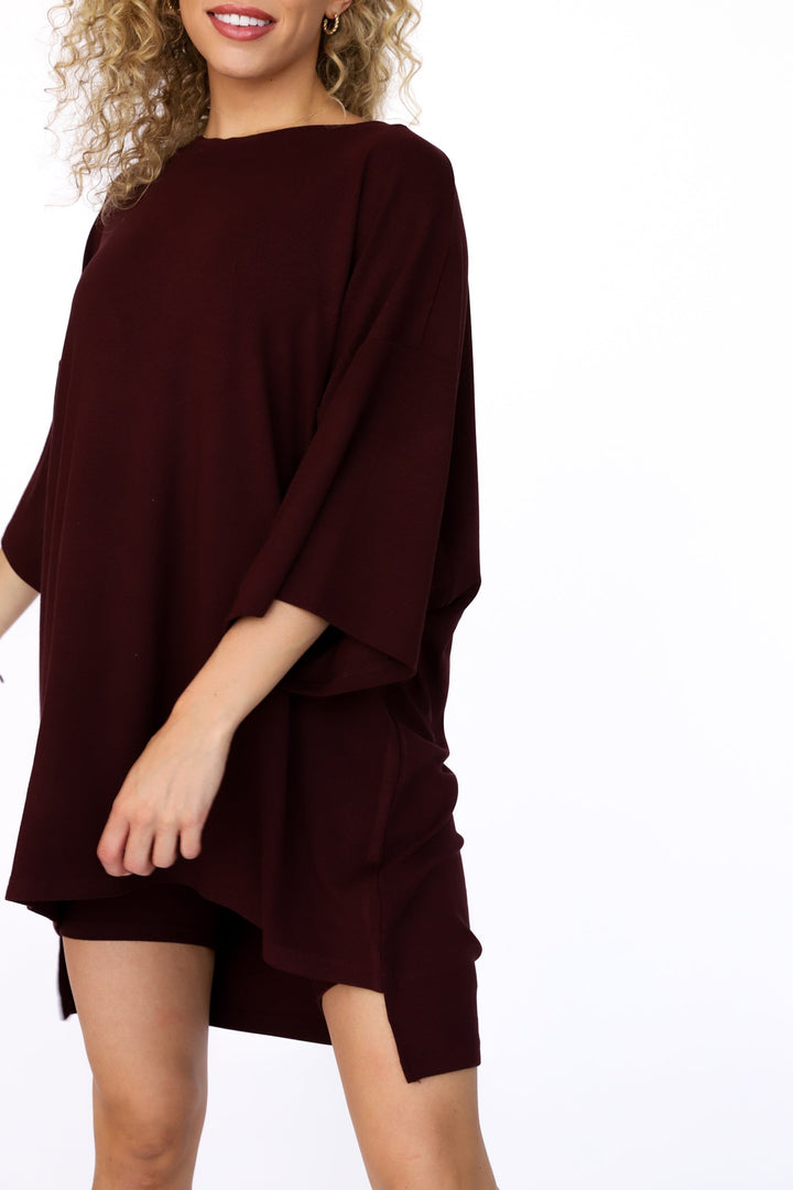 Robe Pull Oversize Marron Douce | Confort Élégance Effortless