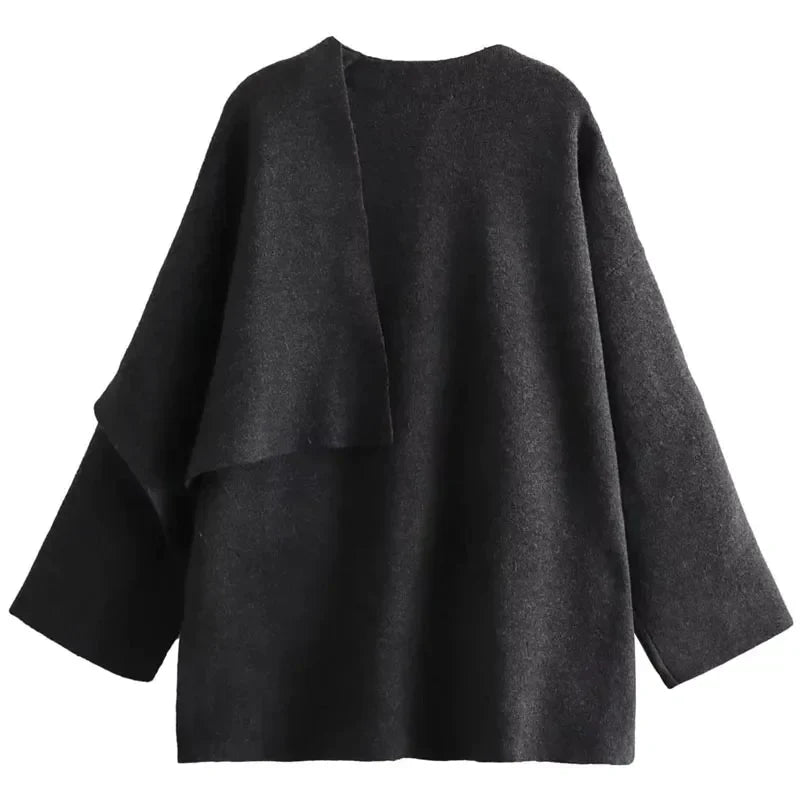Manteau Drapé Oversize : Élégance Intemporelle et Confort Absolu