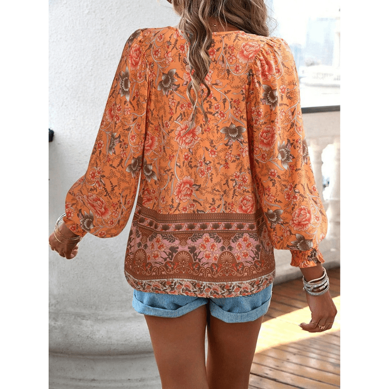 Ula | Blouse Bohème Chic Femme | Manches Longues - Looksy