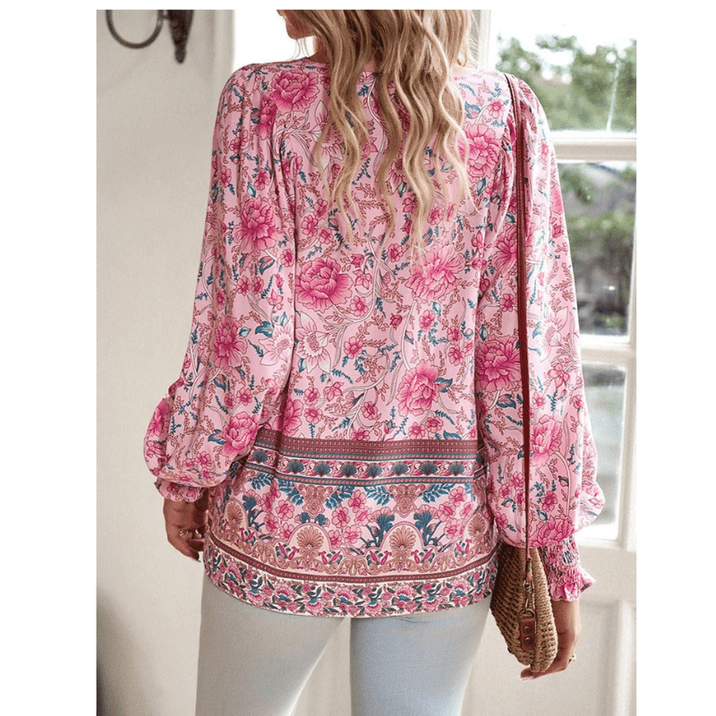 Ula | Blouse Bohème Chic Femme | Manches Longues - Looksy
