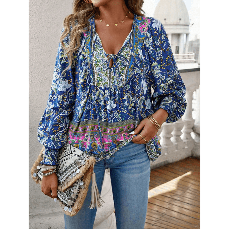 Ula | Blouse Bohème Chic Femme | Manches Longues - Looksy