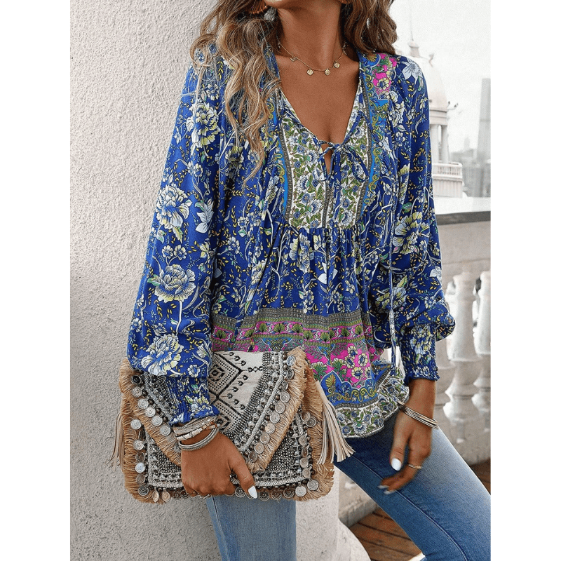 Ula | Blouse Bohème Chic Femme | Manches Longues - Looksy