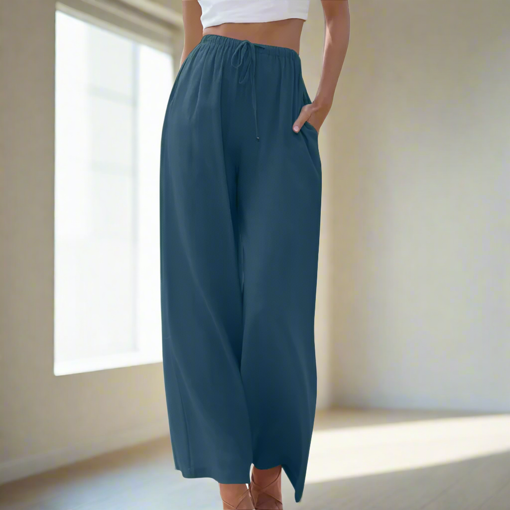 Pantalon Large Fluide : Confort Élégant & Silhouette Longiligne