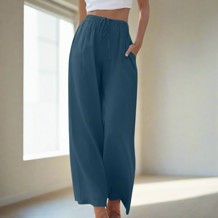 Pantalon Large Fluide : Confort Élégant & Silhouette Longiligne