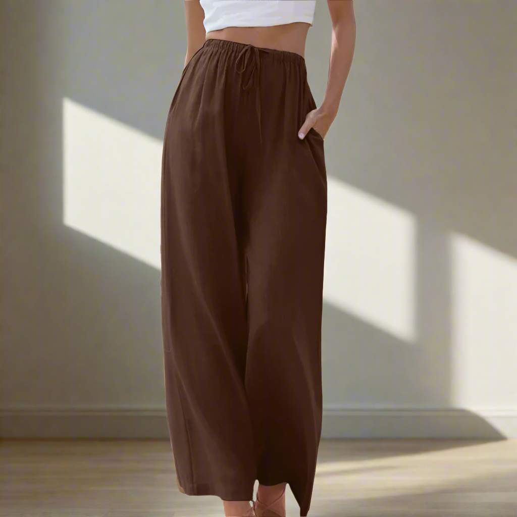 Pantalon Large Fluide : Confort Élégant & Silhouette Longiligne