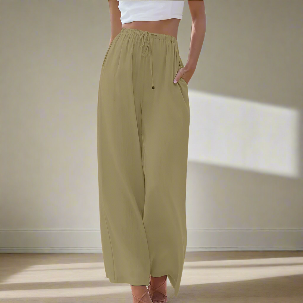 Pantalon Large Fluide : Confort Élégant & Silhouette Longiligne