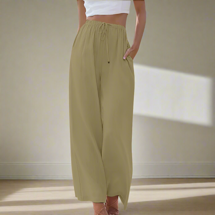 Pantalon Large Fluide : Confort Élégant & Silhouette Longiligne