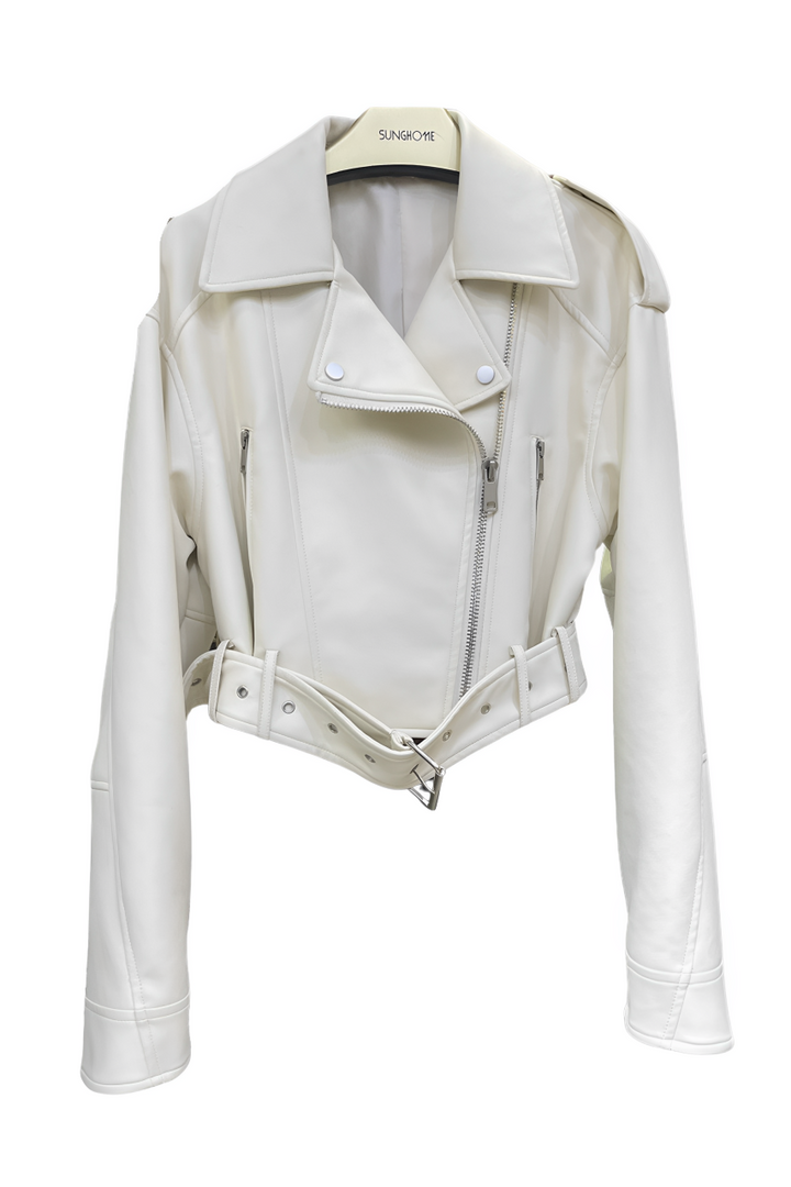 Blouson Court Oversize en Similicuir | Audace & Style Urbain