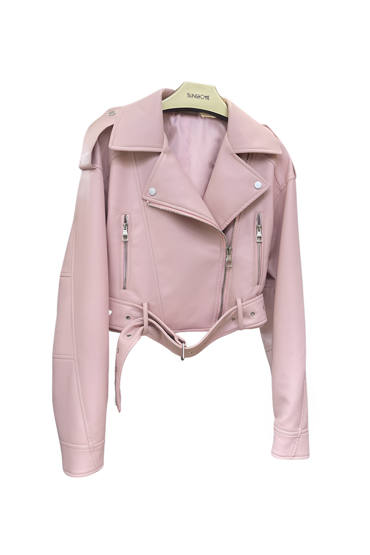 Blouson Court Oversize en Similicuir | Audace & Style Urbain