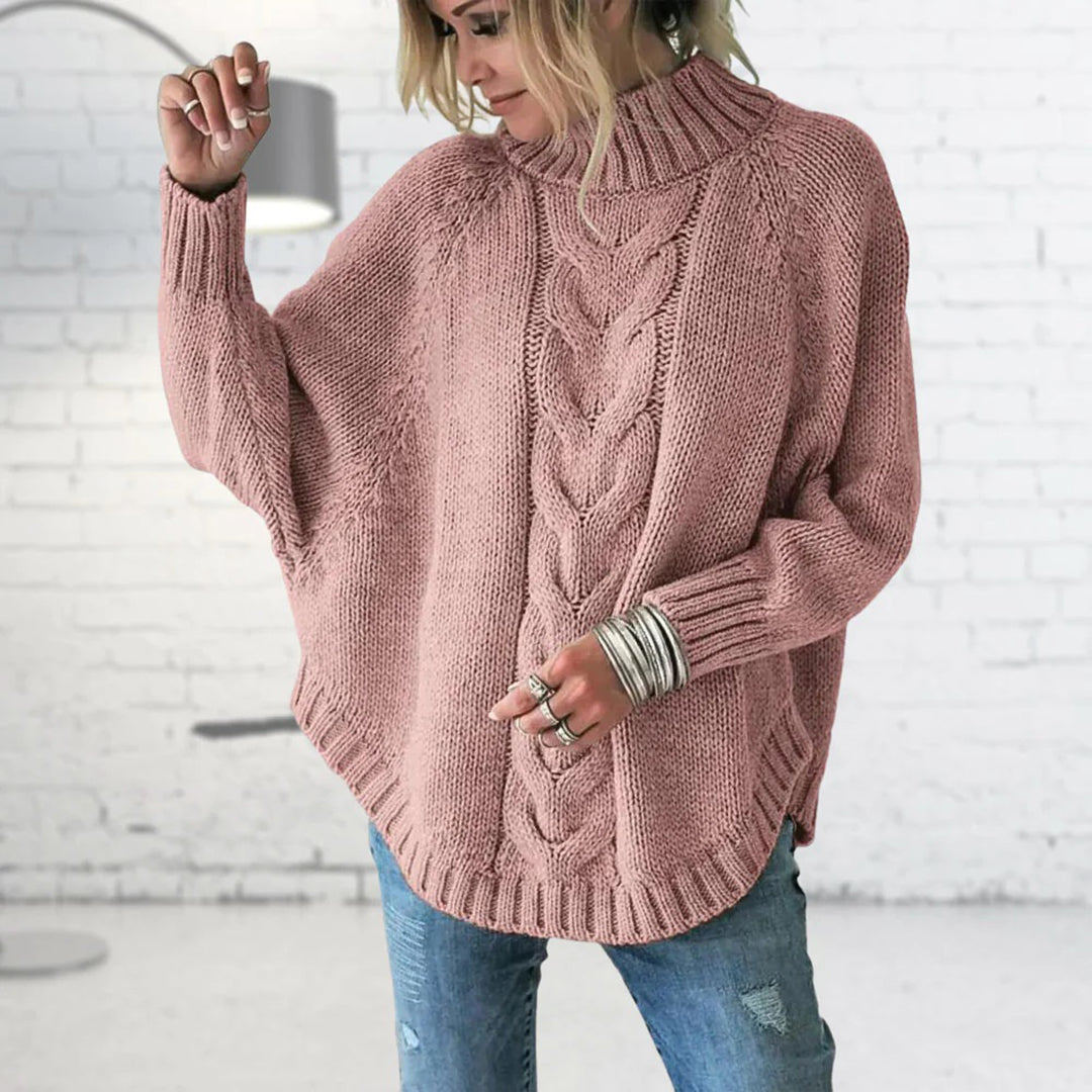 Isabelle pull long femme en grosse maille chaud et tendance