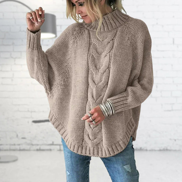 Isabelle pull long femme en grosse maille chaud et tendance
