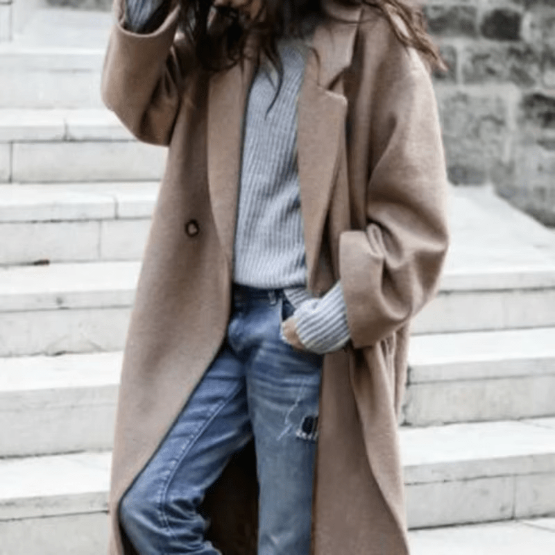 Violette | Manteau Oversize Femme | Incontournable d’Hiver - Looksy