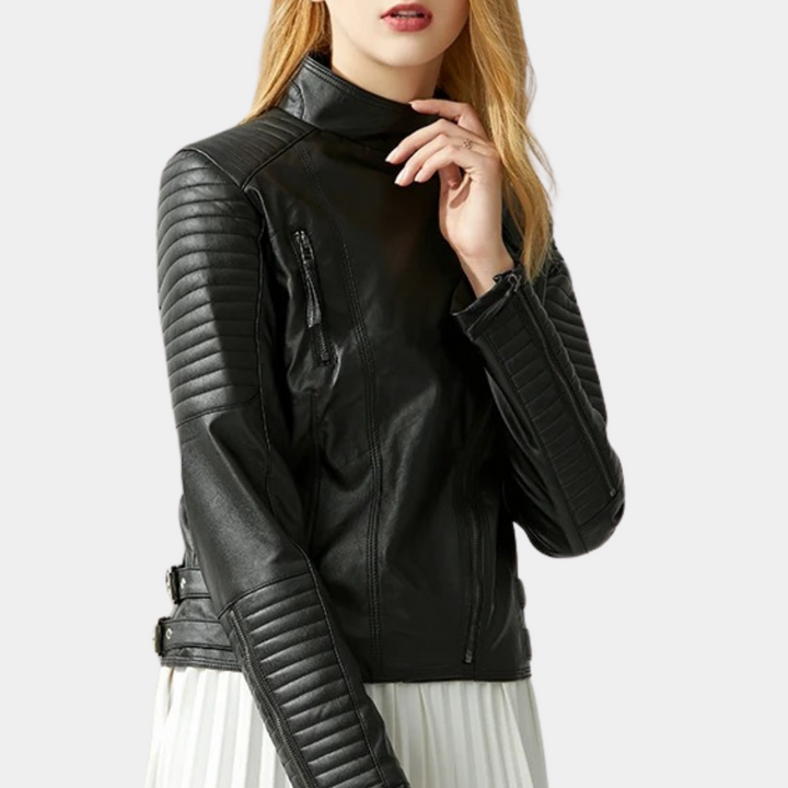GUDRUN – L’iconique veste de moto, puissance et élégance au féminin