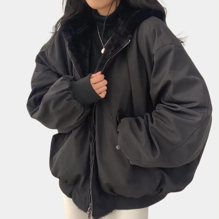 Livia manteau hiver femme à capuche – chaud, stylé et confortable