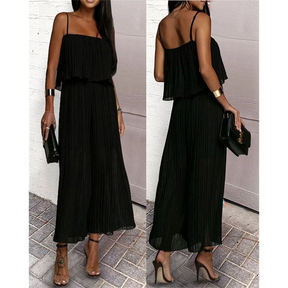 Combinaison Eva Femme Plissée Élégante et Confortable