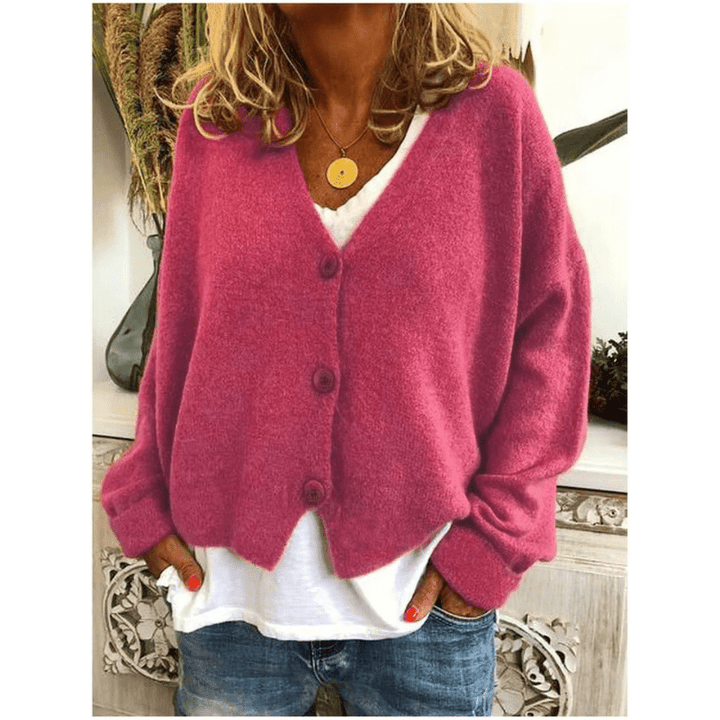 Zaliha | Gilet Tricoté Oversize Femme | Boutonné - Looksy