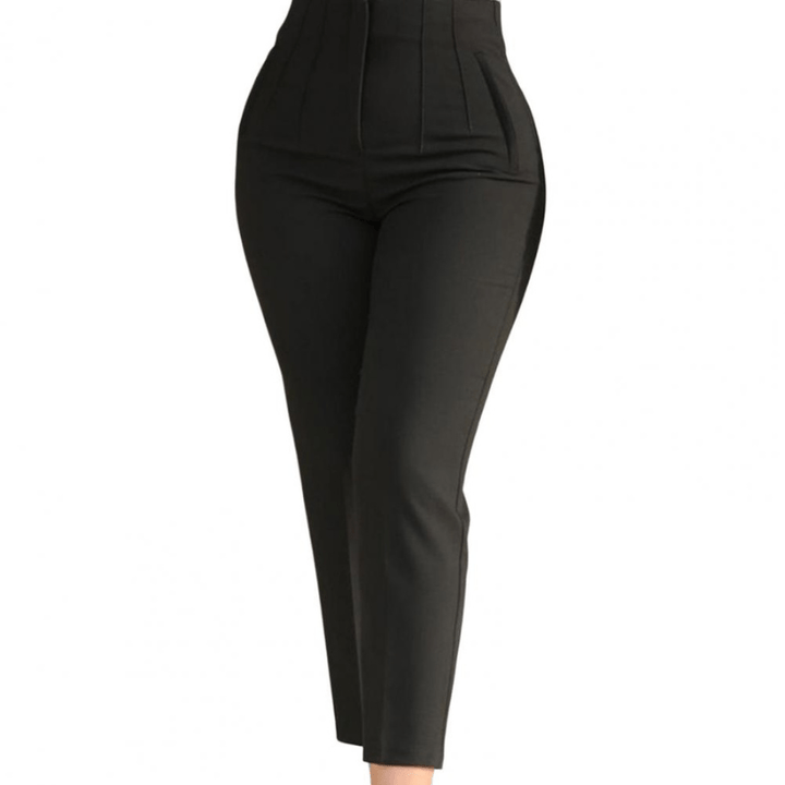 Zerlina | Pantalon Femme Élégant Coupe Ajustée | Taille Haute - Looksy