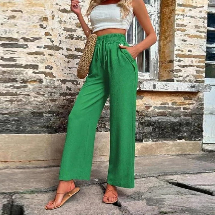 Pantalon d'Été Romy Femme avec Taille Élastique – Confort & Style