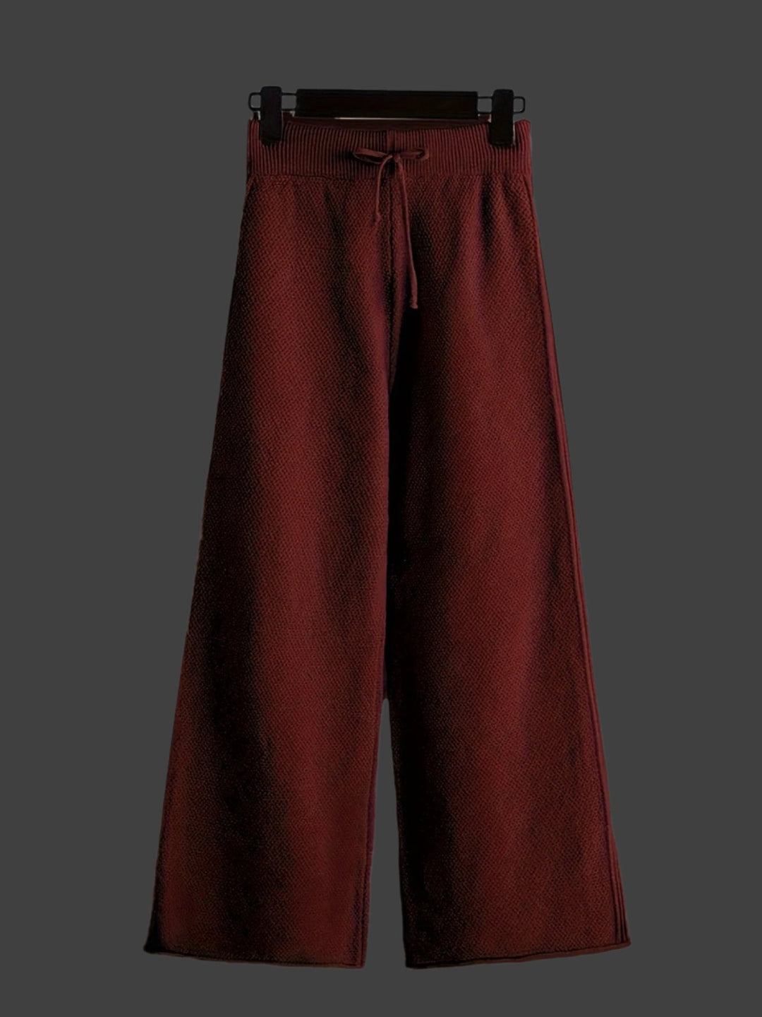 Ensemble Maille Pull Pantalon Large Confort Chaleur Chic Décontracté