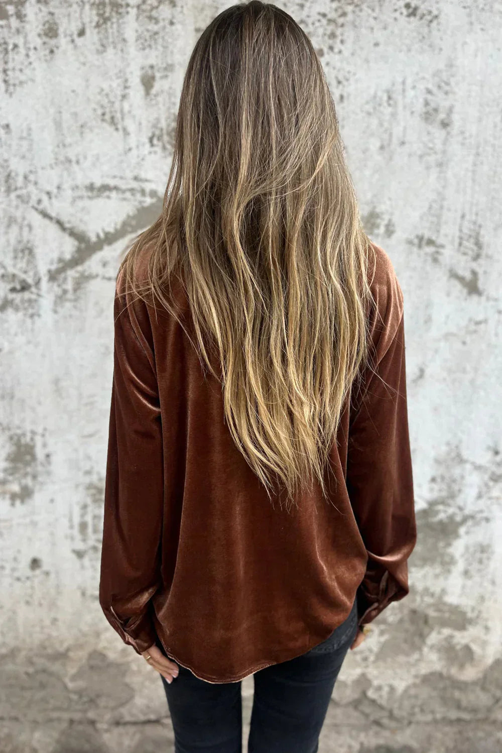 Chemise Velours Oversize : Élégance Douce & Tendance Chic