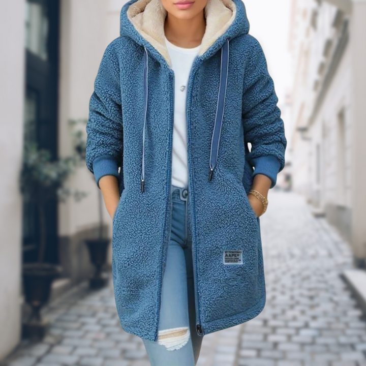 Manteau Polaire Femme Capuche - Doux Chaud Décontracté