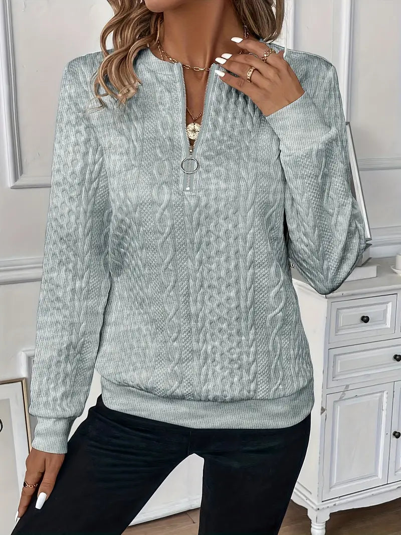 Pull Zippé Confortable et Chic